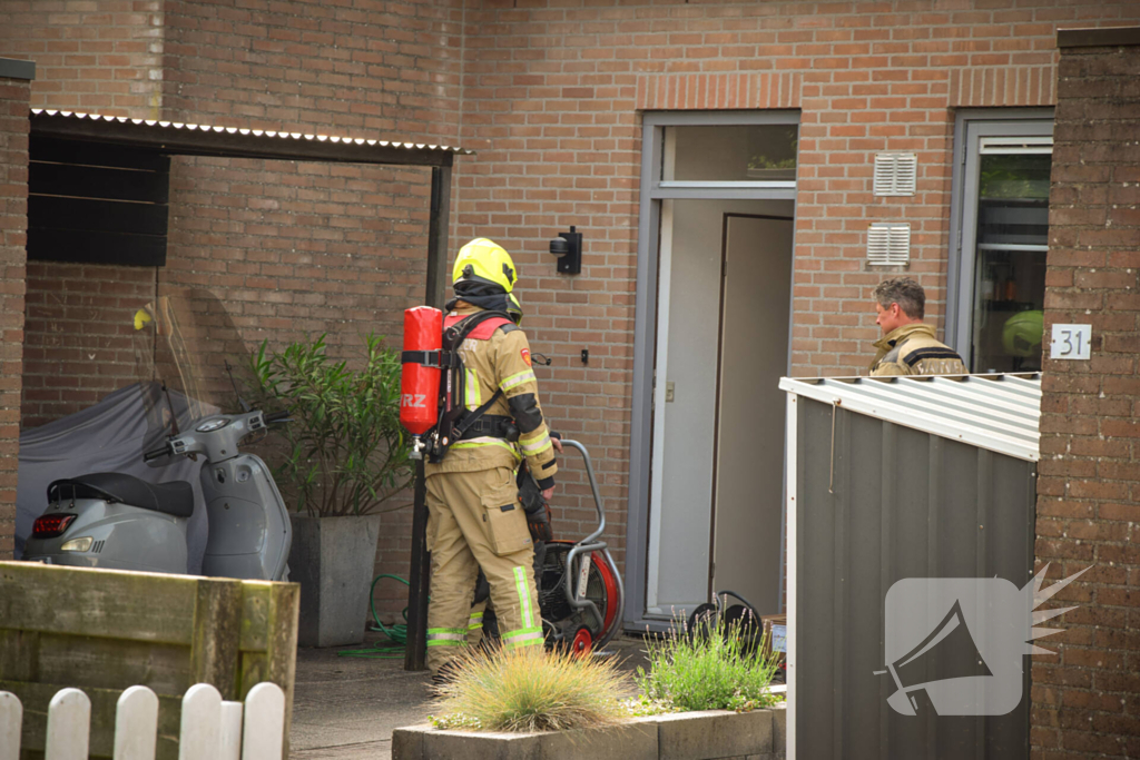 Gaslek in kruipruimte van woning