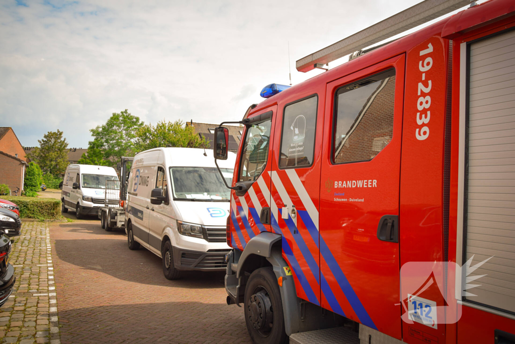 Gaslek in kruipruimte van woning