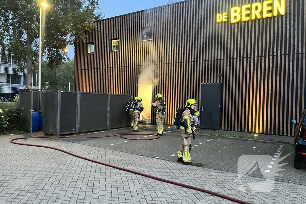 Brand in opslag van restaurant de Beren