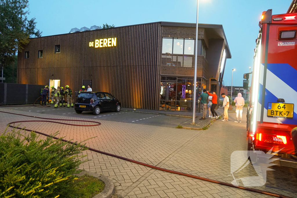 Brand in opslag van restaurant de Beren