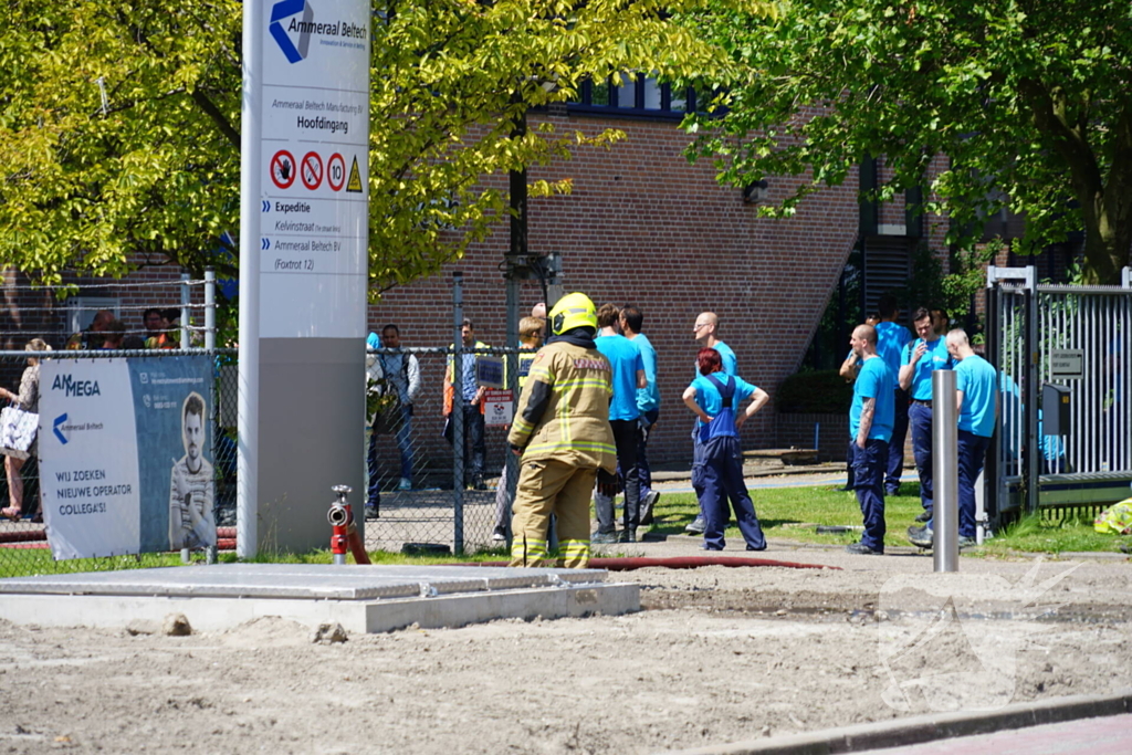 Brand bij bedrijf in transportmaterieel