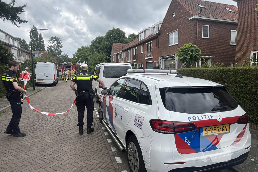 Straat afgezet vanwege gaslekkage