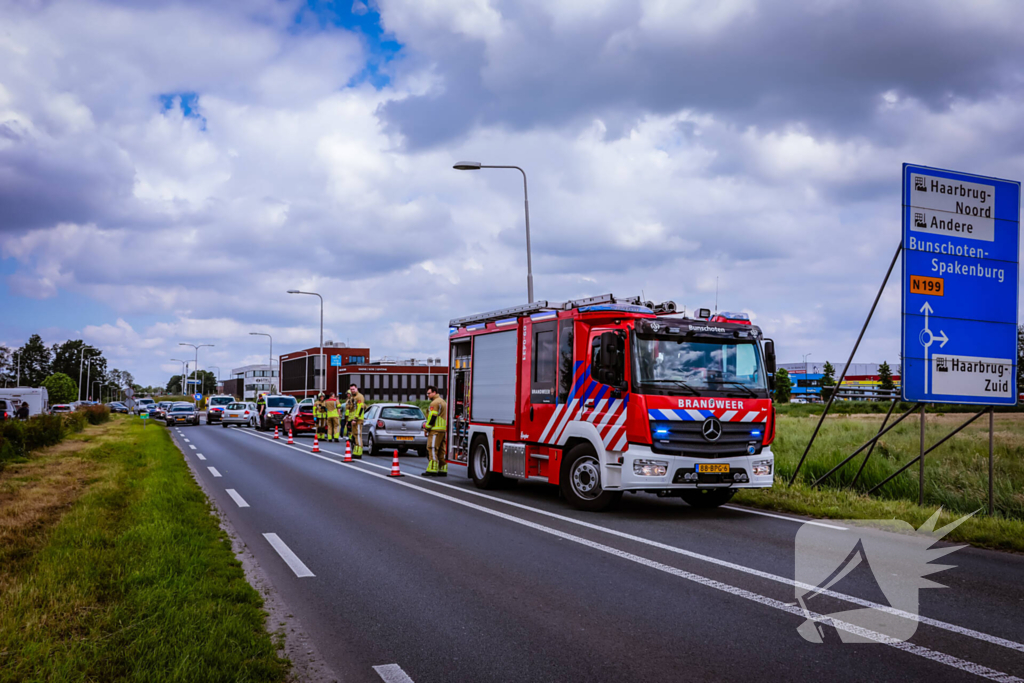 Provincialeweg deels dicht door aanrijding