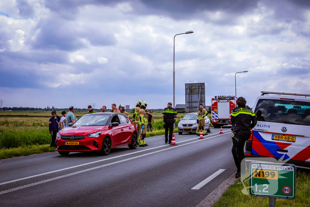 Provincialeweg deels dicht door aanrijding