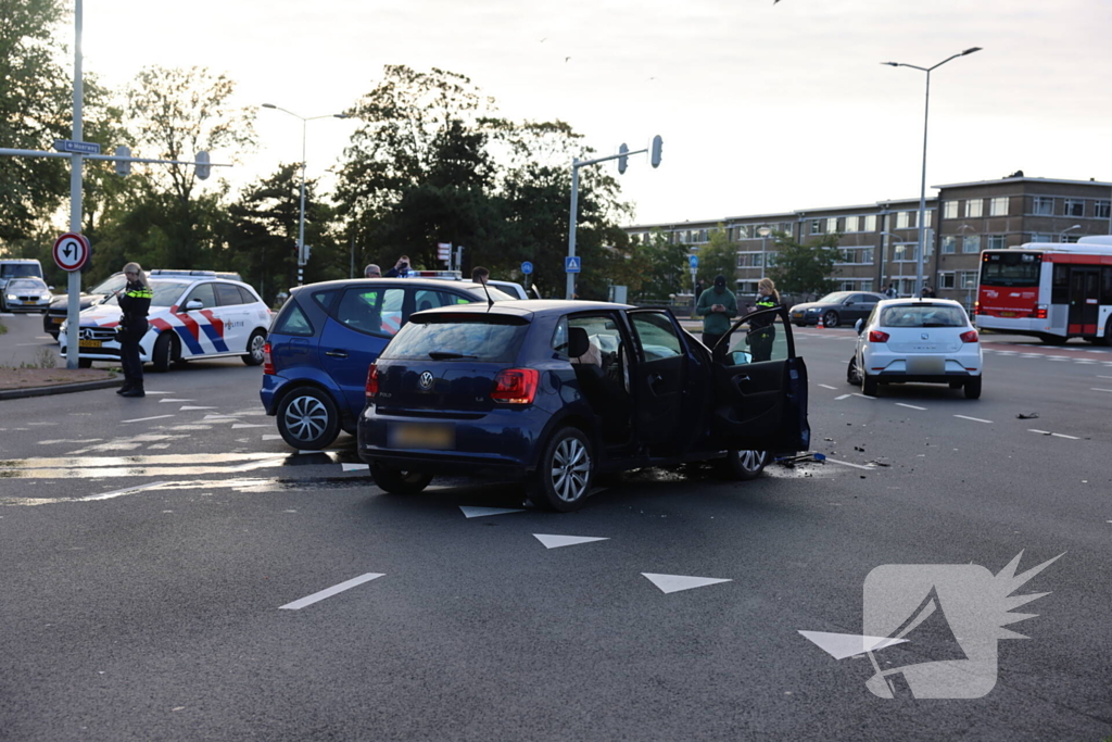 Forse schade bij botsing meerdere voertuigen