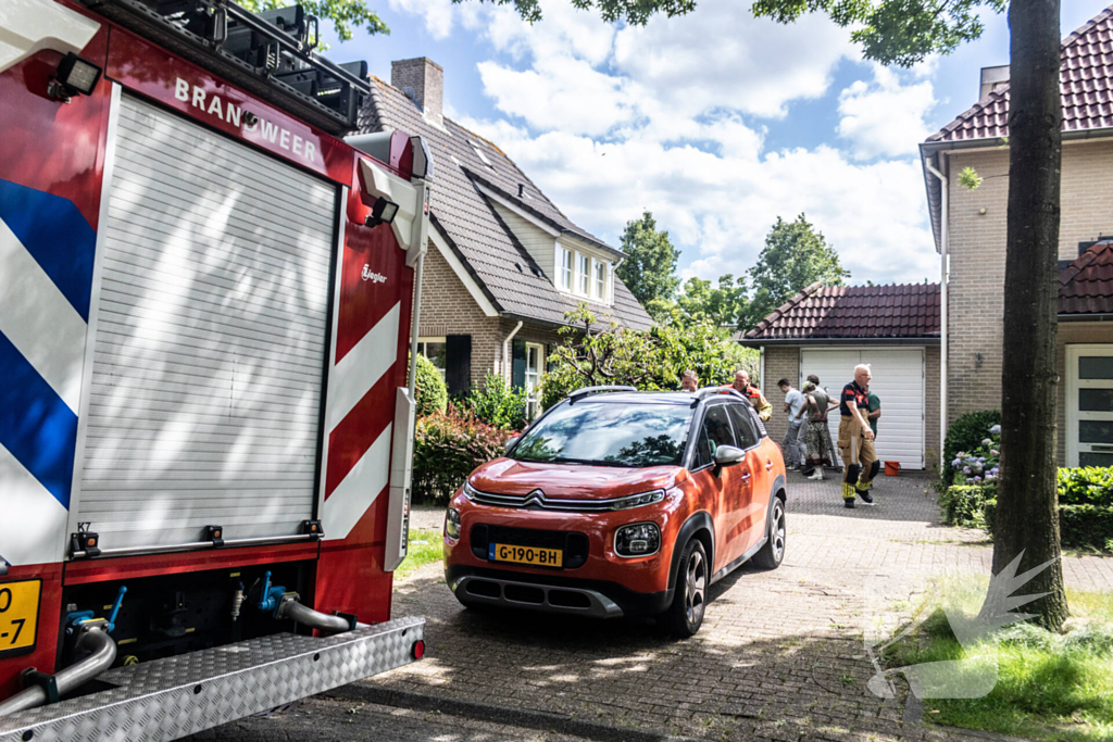 Brand in heg snel onder controle