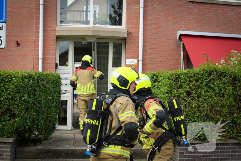 Brandweer ventileert woning na vergeten pannetje op het vuur