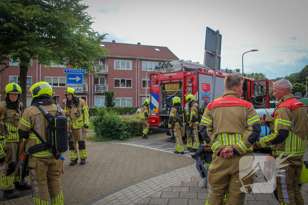 Brandweer ventileert woning na vergeten pannetje op het vuur