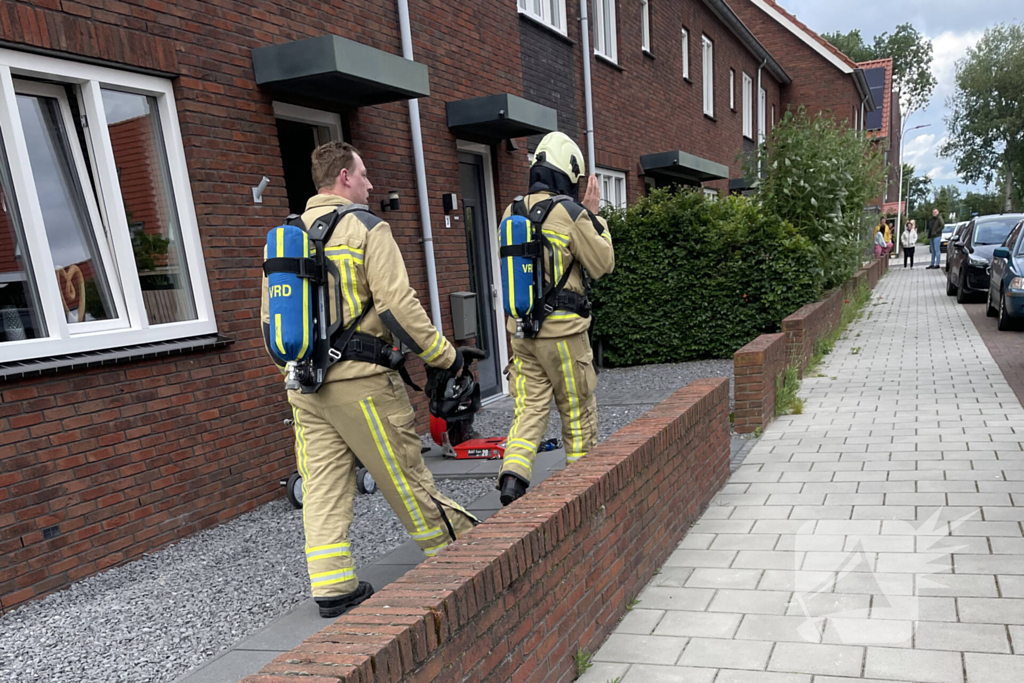 Woning geventileerd na brand