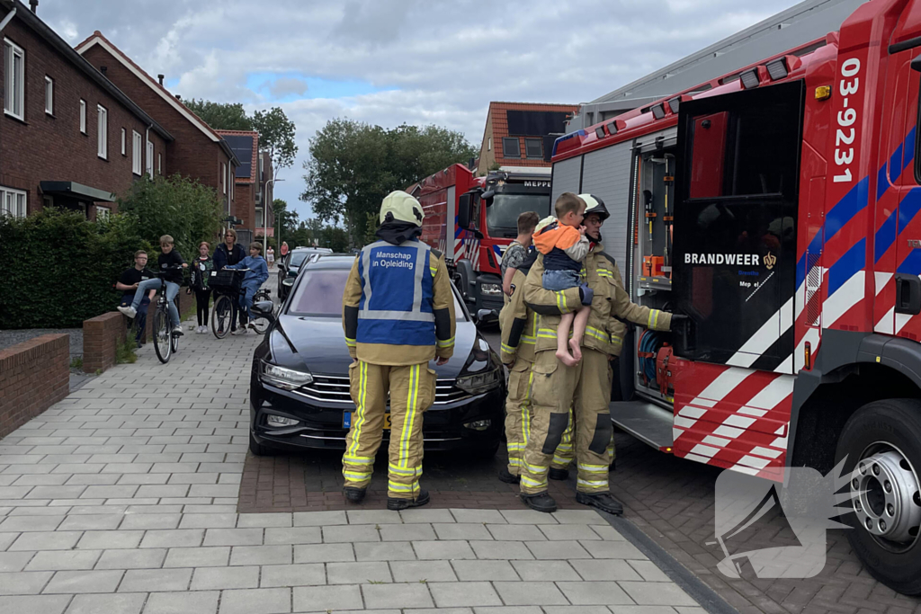 Woning geventileerd na brand