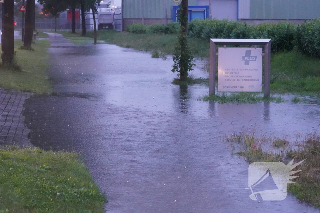 Straten blank door wolkbreuk