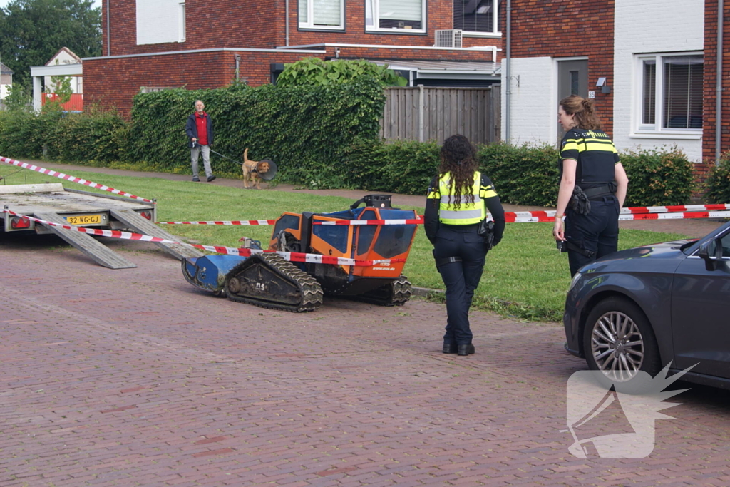 Gewonde na ongeval met remote controlled grasmaaier