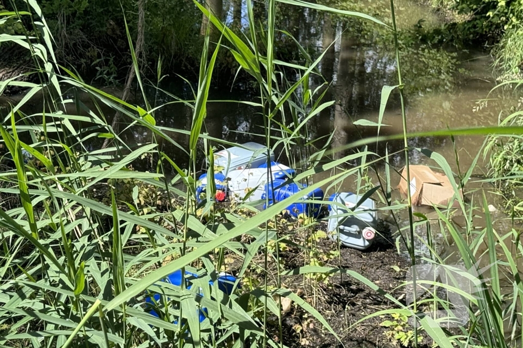 Vermoedelijk drugsafval gedumpt