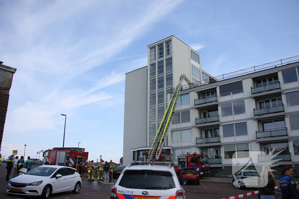 Brand in spouwmuur