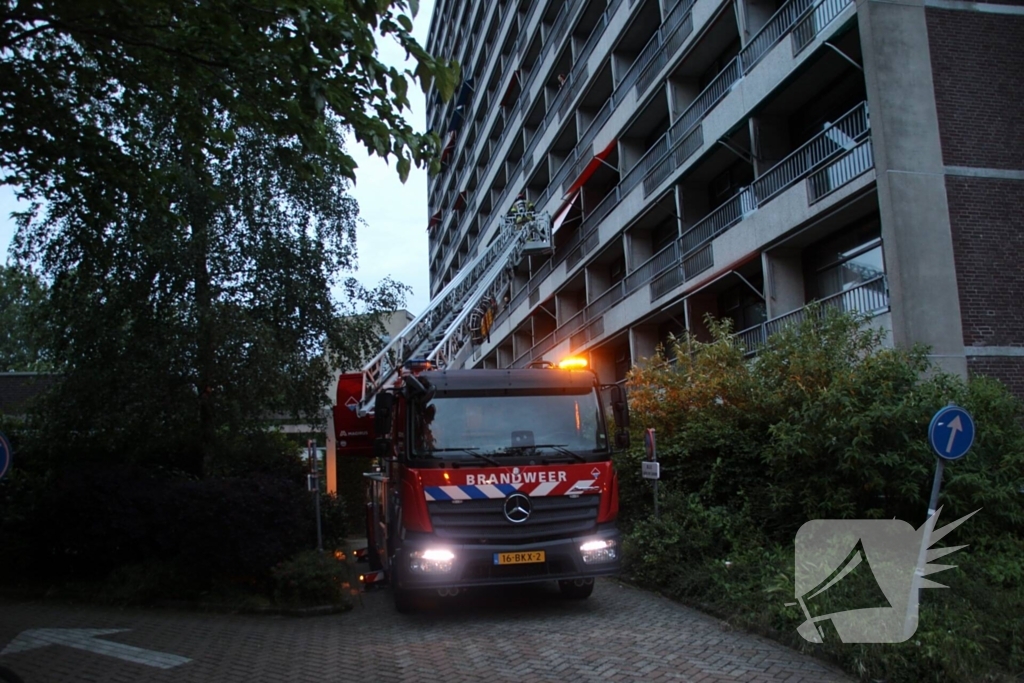 Brand in appartementen complex