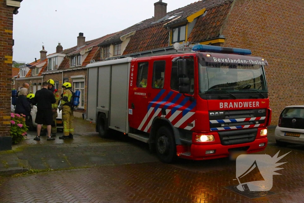 Brandweer aanwezig voor koolmonoxide melding in woonhuis