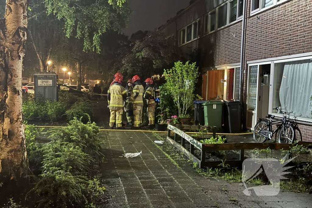 Brand op zolder van woonhuis