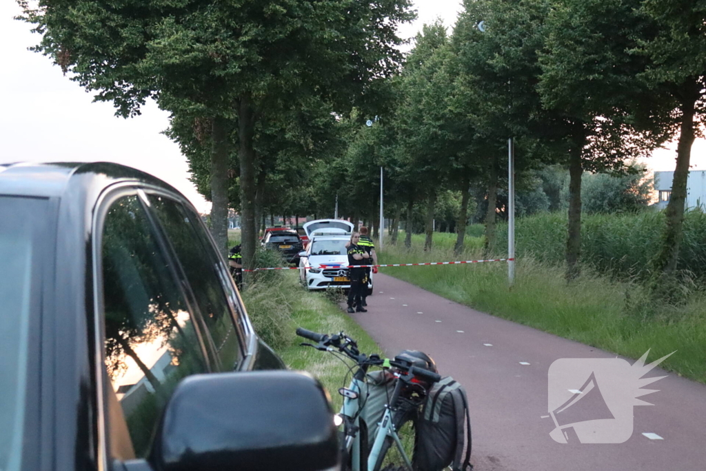 Fietspad afgesloten vanwege aangetroffen vaten