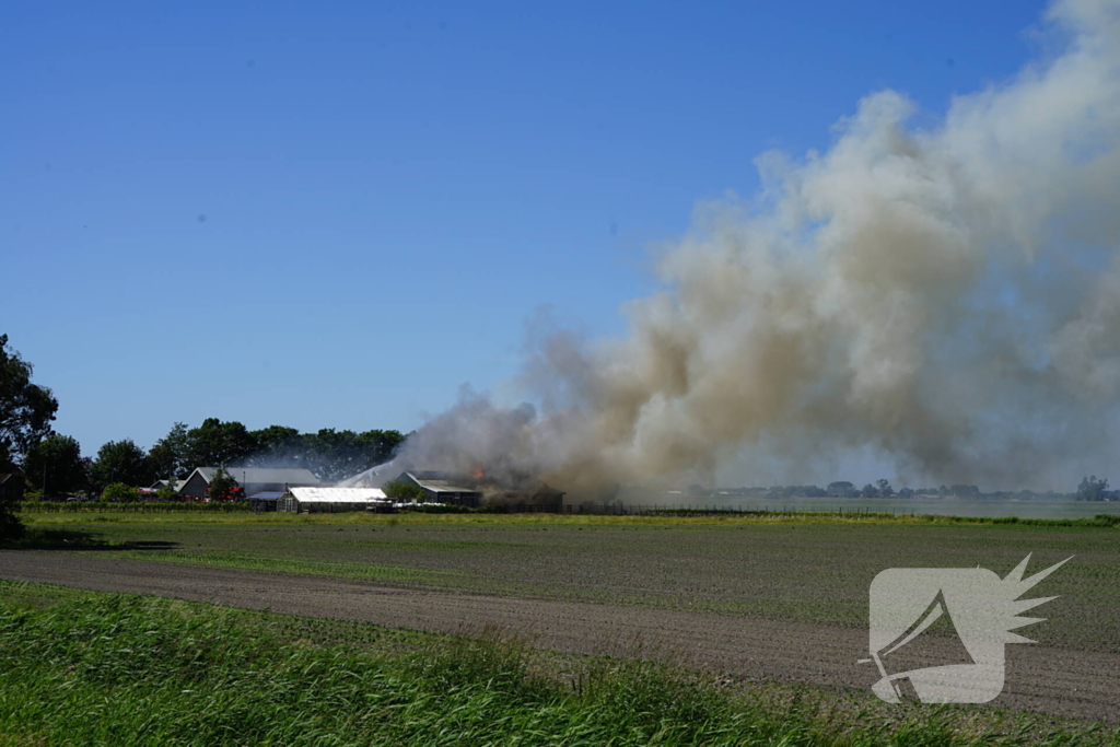 Uitslaande brand bij zorgboerderij