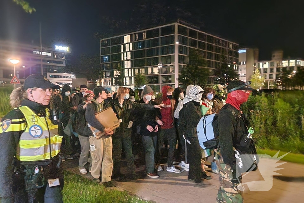 Activisten Science Park vertrekken