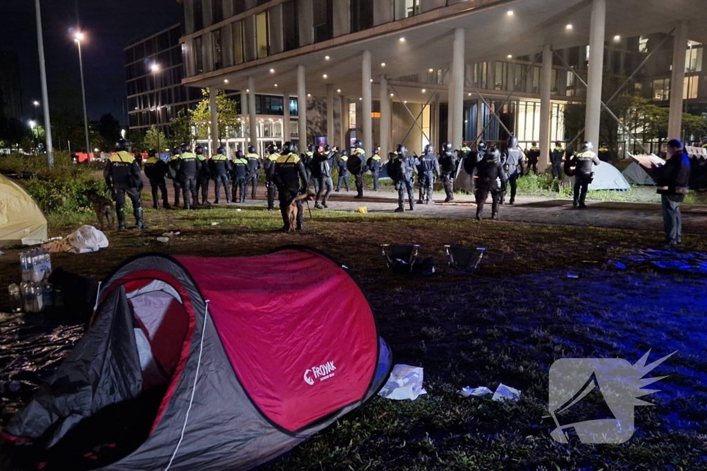 Activisten Science Park vertrekken