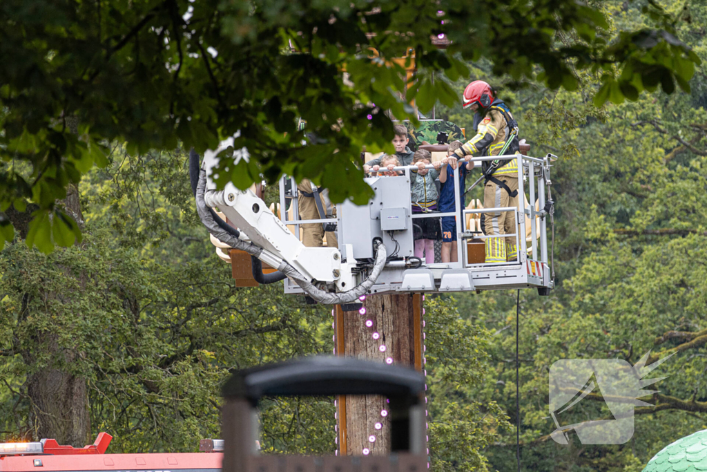 Kinderen gered uit attractie Speelpark Oud Valkeveen