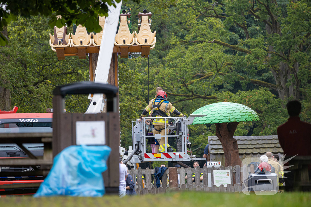 Kinderen gered uit attractie Speelpark Oud Valkeveen