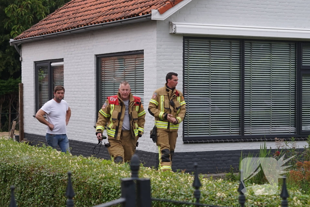 Gasleiding gaat kapot in tuin