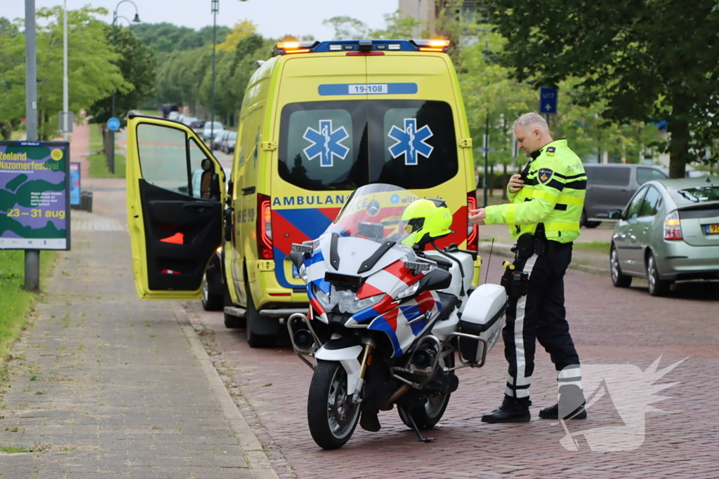 Scooterrijder gaat onderuit en raakt gewond