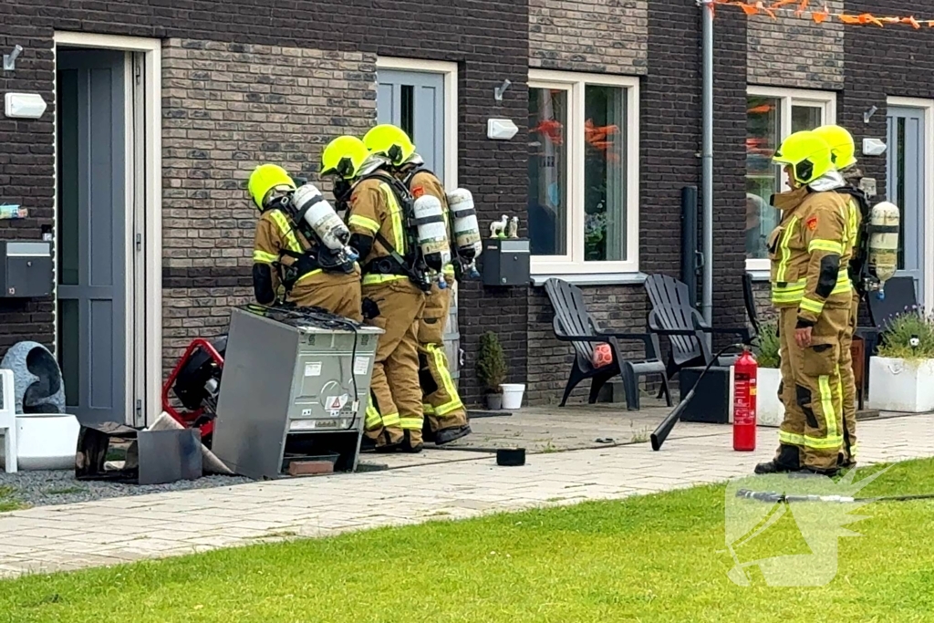 Woning geventileerd na brand