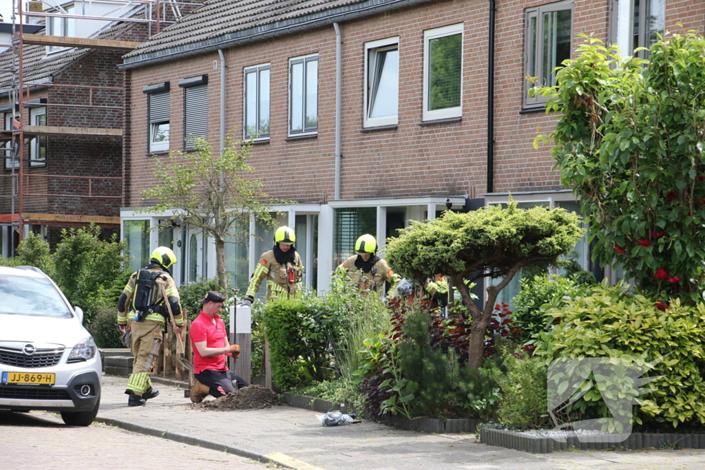 Hard sissend geluid bij werkzaamheden voortuin