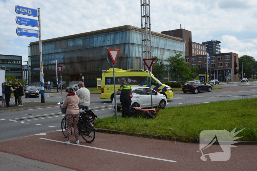 Scooterrijder gewond bij ongeval