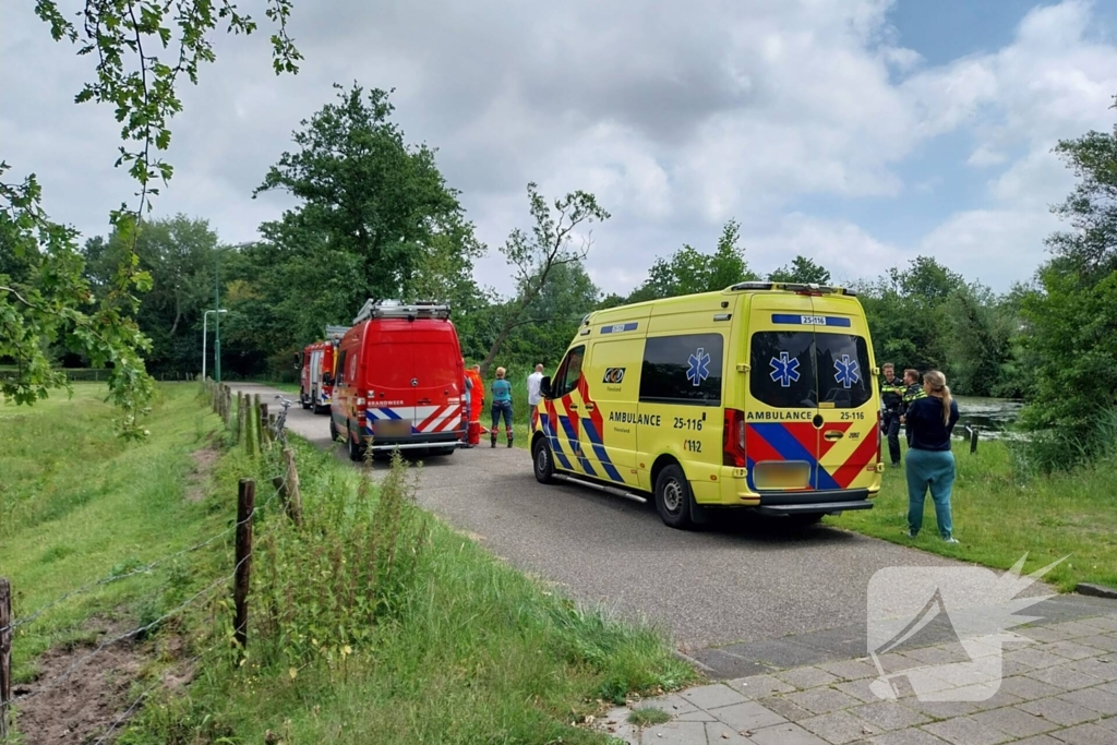 Geen voertuig aangetroffen na melding van auto te water