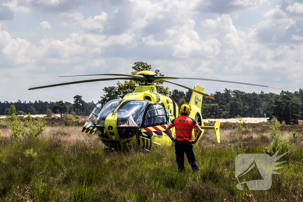 Traumahelikopter landt midden in natuurgebied