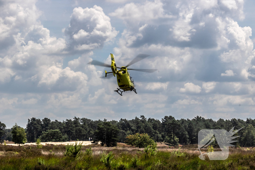 Traumahelikopter landt midden in natuurgebied