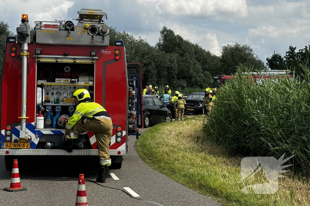 Meerdere gewonden na frontale botsing