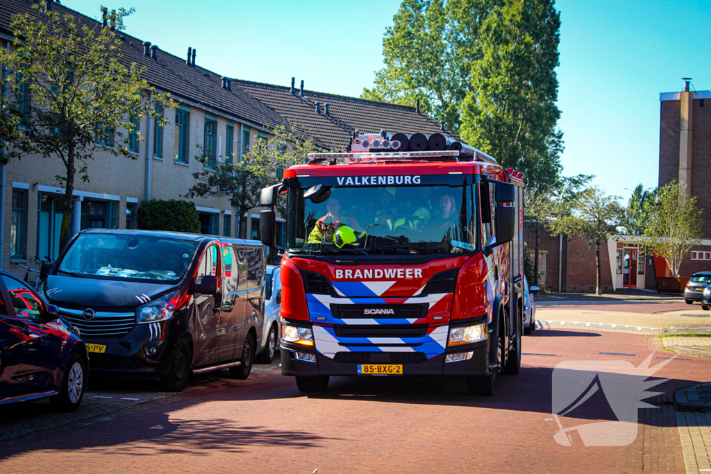 Ontplofte accu veroorzaakt schade in schuur