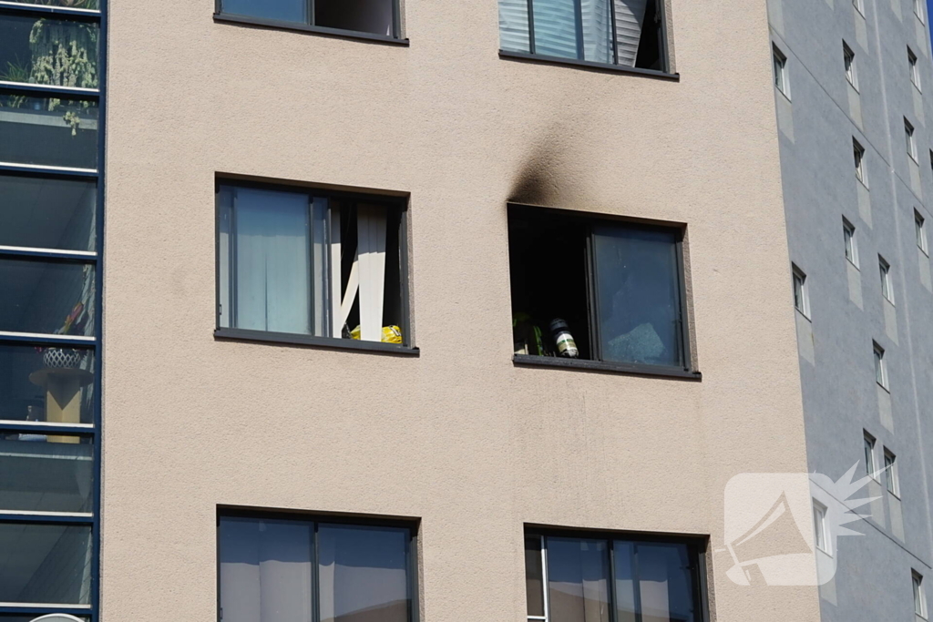 Uitslaande brand in keuken