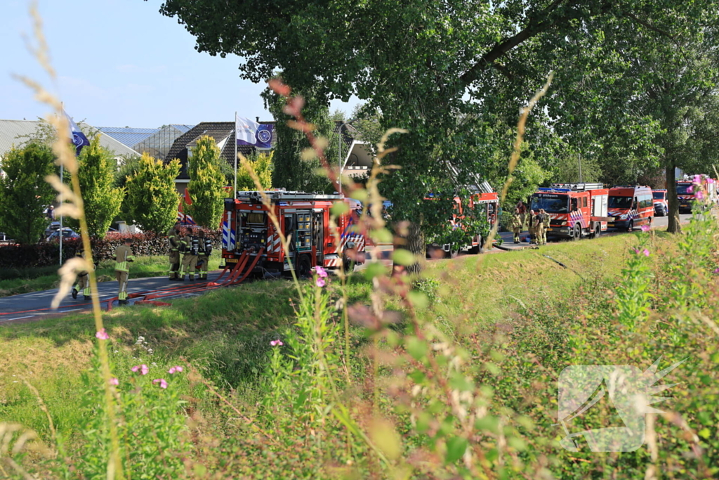 Zeer grote brand veroorzaakt veel rookontwikkeling