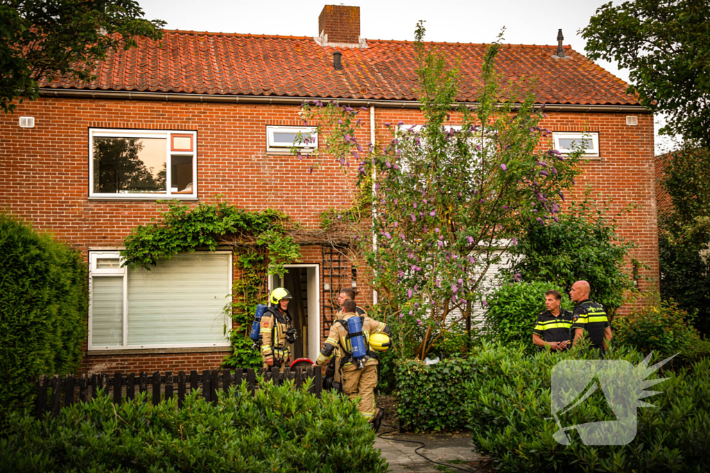 Woning geventileerd na brand