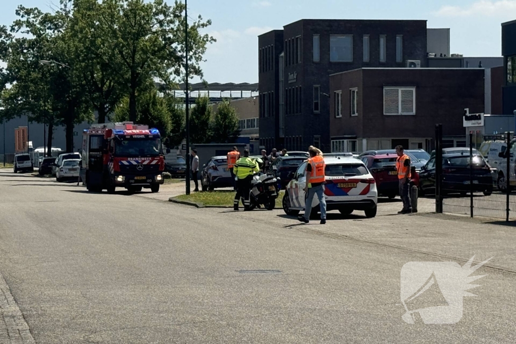 Fabriek ontruimd vanwege brand