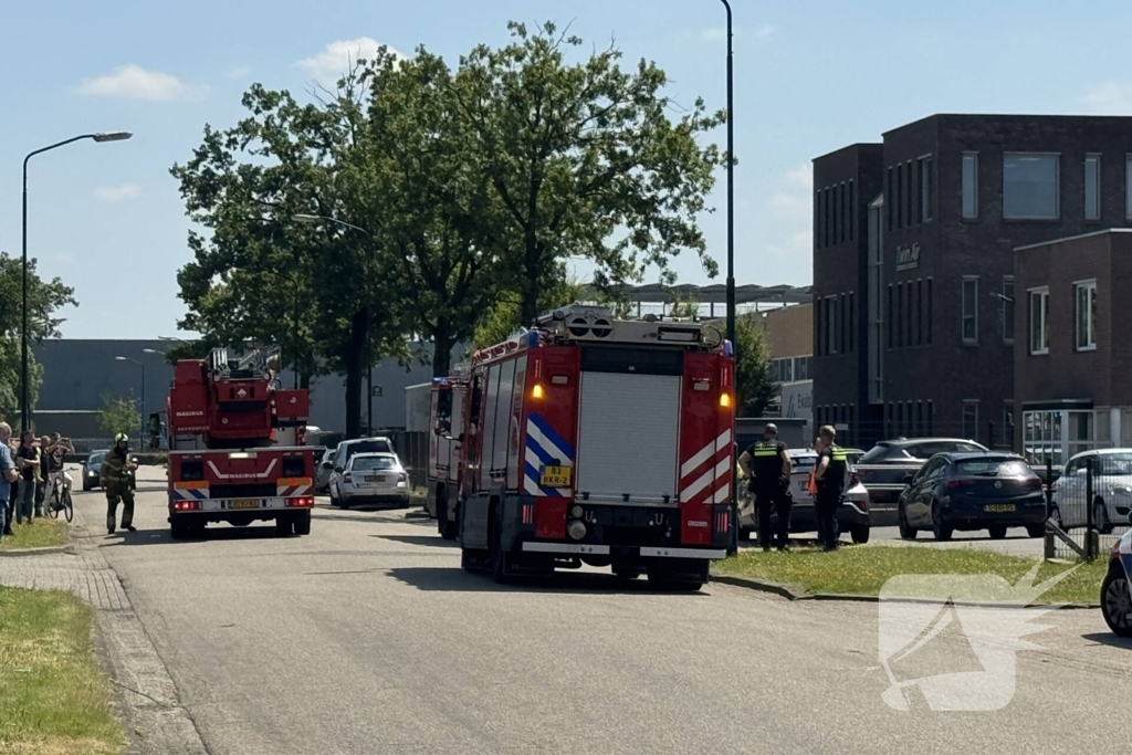 Fabriek ontruimd vanwege brand