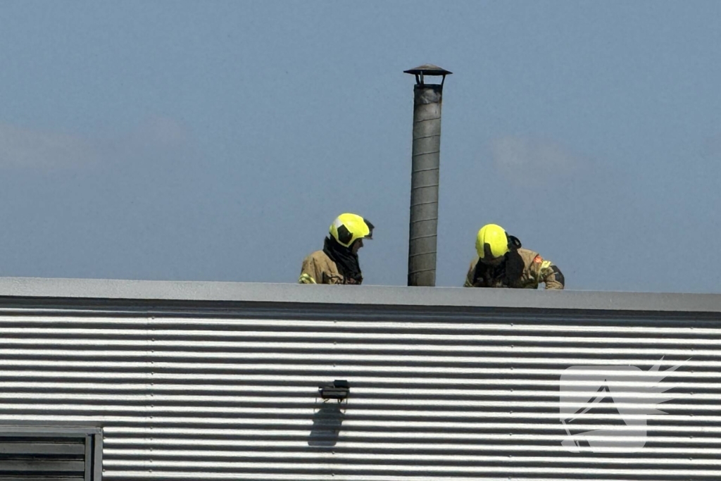 Fabriek ontruimd vanwege brand