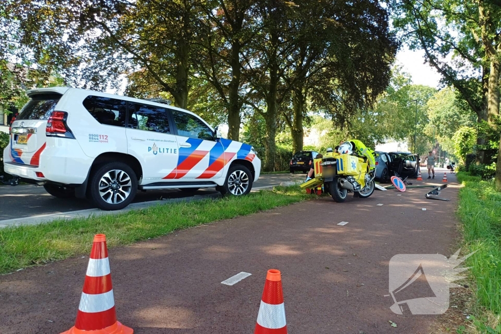 Veel schade bij eenzijdig ongeval