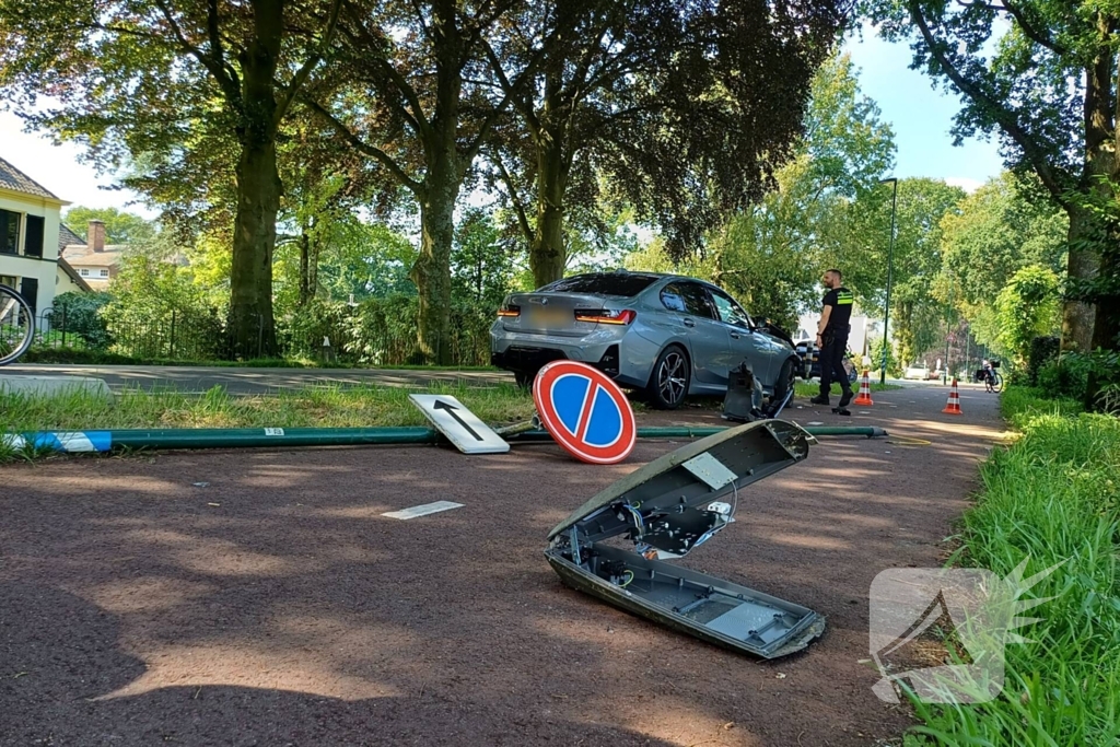 Veel schade bij eenzijdig ongeval