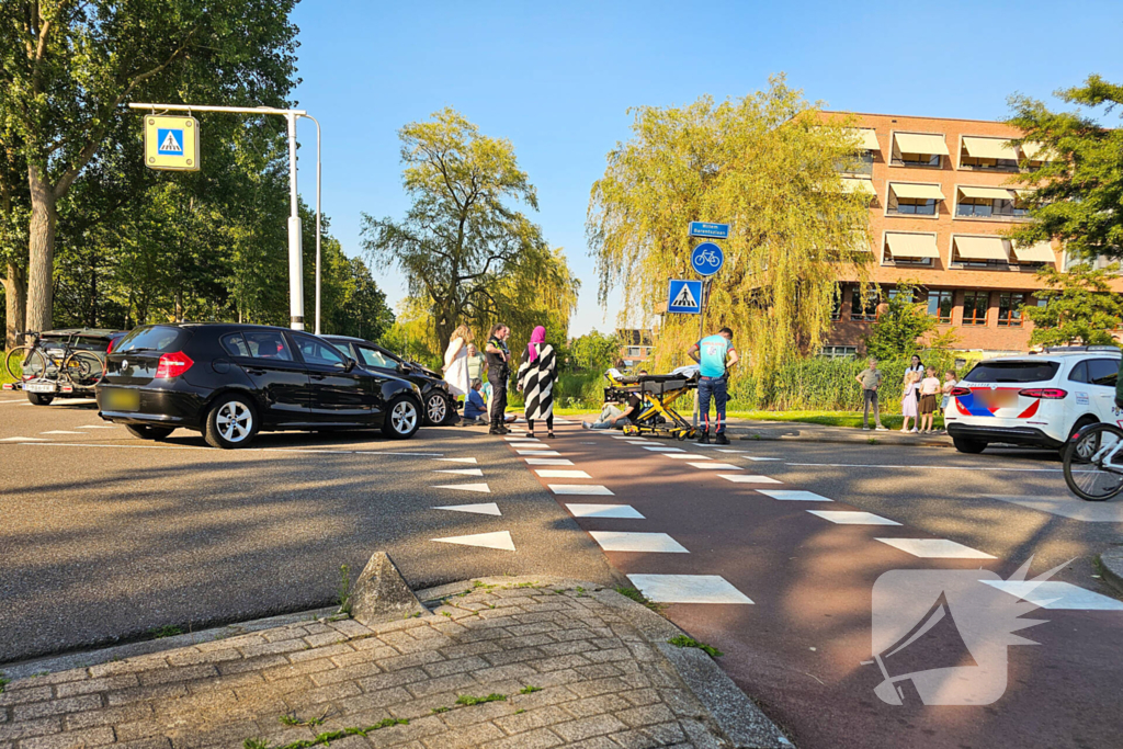 Schades en gewonde na frontale botsing