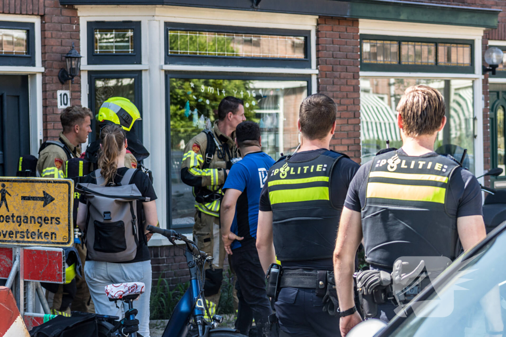 Opengedraaide gasfles zorgt voor gaslucht in woning