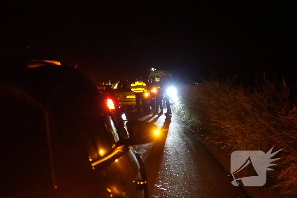 Motorrijder gewond naar het ziekenhuis