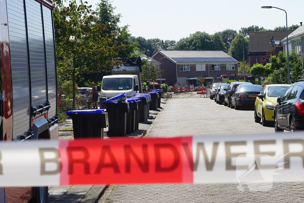 Gasleiding geraakt tijdens graafwerkzaamheden, woningen ontruimd