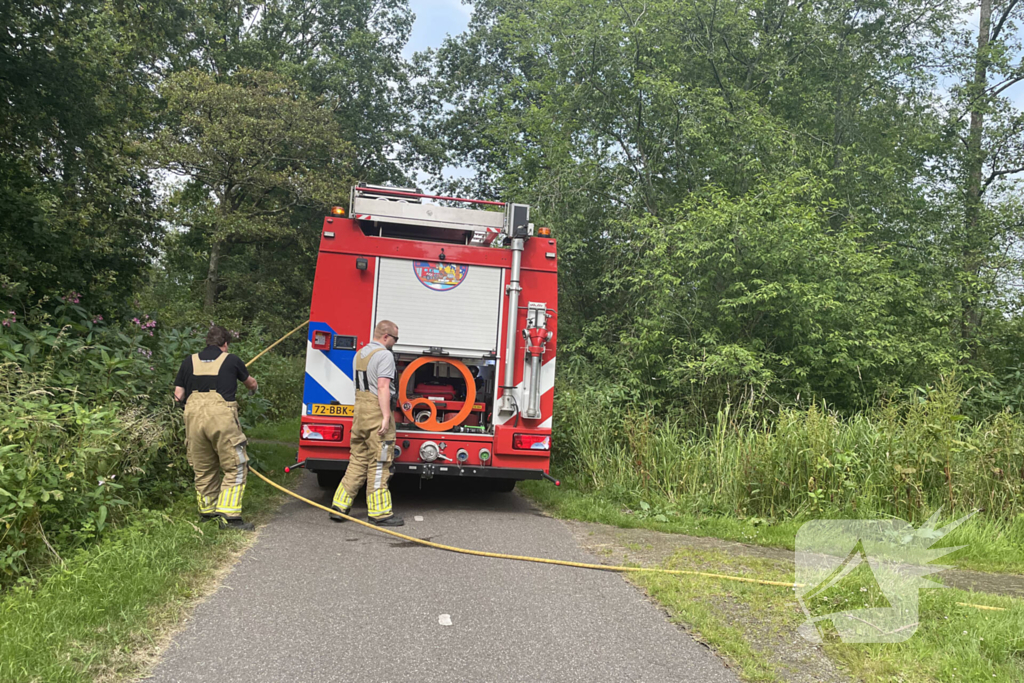 Buitenbrand snel onder controle